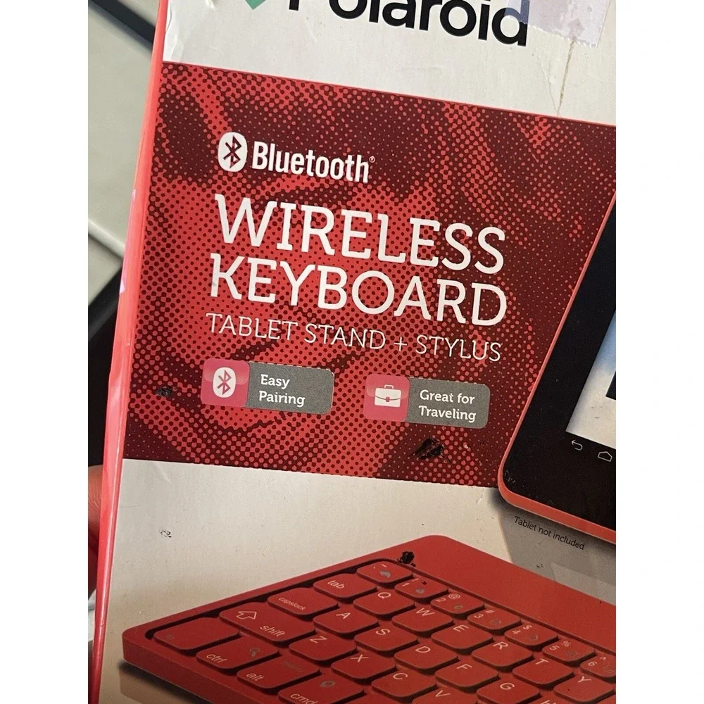 Polaroid Universal Bluetooth Keyboard for Tablets and‎ Smartphones 3 Piece